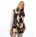 Жилет арт.1198-02/пуг. воротник ТАРА Камуфляж серый