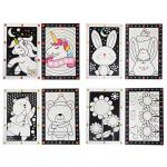 Аппликация из самоклеящихся наклеек Кружочек,  2 картинки,  наклейки,  бумага,  20х30  см,  6 дизайнов