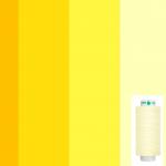 Нитки швейные оттенки желтого