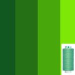 Нитки швейные зеленые оттенки