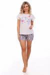 Пижама Еноты с шортами 9025 (Серый)