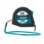 Рулетка "Ergonomisch", 5 м x 25 мм, магнитный обрезиненный зацеп// Gross