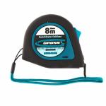 Рулетка "Ergonomisch", 8 м x 25 мм, магнитный обрезиненный зацеп// Gross