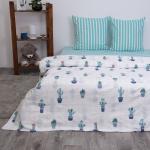 Постельное белье из поплина 754-1 Кактусы (светится в темноте)