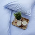 Постельное белье Голубой сатин