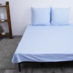 Постельное белье Голубой сатин