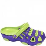 1642 фиол/зел Пляжная обувь для девочек (30-35)/18