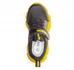 211K-F1-2201 черн/желт Кроссовки для мальчиков (26-31)/12