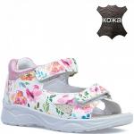 122186-22 бел/роз Сандалии для девочек (22-24)/6