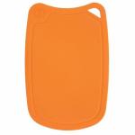 Доска разделочная овальная средняя 310x210 мм (полиуретан) ДРГ-3221 оранжевая