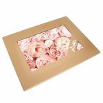 Доска разделочная 30x40 см стеклянная ДВ7-016 Пионы