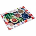 Доска разделочная 30x40 см стеклянная AK-9045 Специи и авокадо