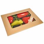 Доска разделочная 30х40 см стеклянная ДВ7-001 Перчик