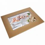 Доска разделочная 30х40 см стеклянная ДВ7-012 Макарунс на блюде