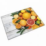 Доска разделочная 30х40 см стеклянная ДВ7-015 Грейпфрут