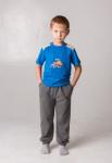 Брюки детские на манжетах серый