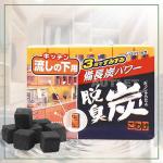 112999 "ST" "Dashshuutan" Желеобразный дезодорант с древесным углем "Бинчотан" для кухонных ящиков 55x3 1/24