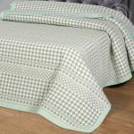 Жаккардовое покрывало (хлопок) Лагуна зеленая