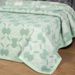 Жаккардовое покрывало (хлопок) Луиза зеленая