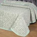 Жаккардовое покрывало (хлопок) Резеда зеленая