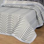 Жаккардовое покрывало (хлопок) Кассандра серая