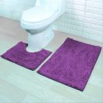 Набор ковриков для ванна-туалет 'ZL' 2 шт., арт. КВТ-301, в ассортименте