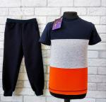 Комплект Мультиколор, футболка+штаны (кулир)