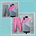 Комплект Мультиколор,футболка+штаны (кулир)