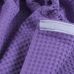 Вафельная накидка на резинке для бани и сауны Премиум женская цвет 622 сирень