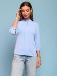 Блуза голубая с пышными рукавами