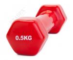Гантель обрезиненная 0,5 кг, красная Bradex SF 0269