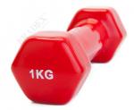 Гантель обрезиненная 1 кг, красная Bradex SF 0159