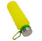 Бутылка для воды силиконовая складная с крышкой и карабином, 500 мл Bradex TK 0271