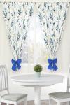 Комплект штор 10724 синий (ед.)