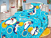 Детское постельное белье Шуйская бязь "пингвинчики"