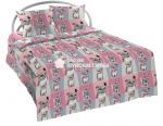 Детское постельное белье Шуйская бязь "филин розовый"