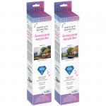 Алмазная мозаика Алмазные узоры. Домик в цветах/Домик у озера, 30*40см, ассорти, европодвес, 6127