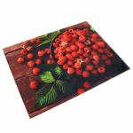 Доска разделочная 30х40 см стеклянная ДВ7-008 Ягода малина