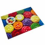 Доска разделочная 30х40 см стеклянная AK-9013 Сладкая фантазия