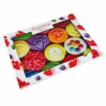 Доска разделочная 30х40 см стеклянная AK-9013 Сладкая фантазия