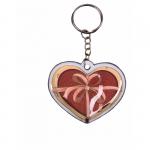 Брелок-фонарь Феникс Презент Сердце, ПВХ, кольцо для ключей на цепочке из нержавеющей стали, пакет с подвесом, 44379