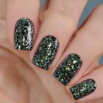 Гель-краска с иридисцентным глиттером Белое Золото, 5гр