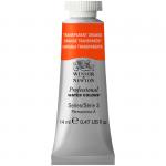 Акварель художественная Winsor&Newton Professional, 14мл, туба, оранжевый прозрачный, 105650