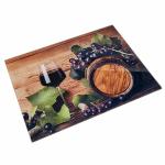 Доска разделочная 30x40 см стеклянная AK-9027 Виноградная лоза