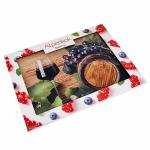 Доска разделочная 30x40 см стеклянная AK-9027 Виноградная лоза