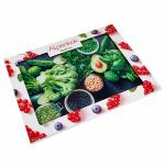 Доска разделочная 30x40 см стеклянная AK-9029 Салатный микс