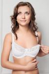 Бюстгальтер белый для беременных и кормящих