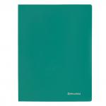 Папка  40 вклад. BRAUBERG Office, зеленая, 0,6мм, 222633