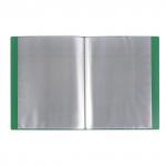 Папка  40 вклад. BRAUBERG Office, зеленая, 0,6мм, 222633