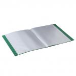 Папка  40 вклад. BRAUBERG Office, зеленая, 0,6мм, 222633